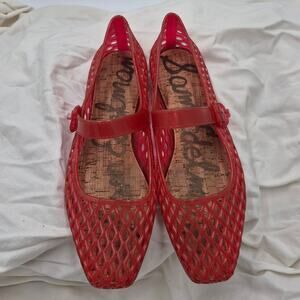 Sam Edelman Michaela Jelly Mary Jane Flats red Women's  size 11
